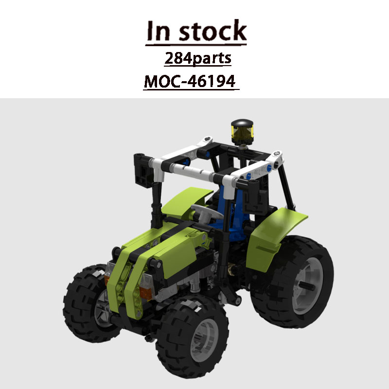 Urban Farming Agriculture - MOC-46194 アーバンファーム農業トラクター ビルディングブロックモデル 284 パーツ MOC