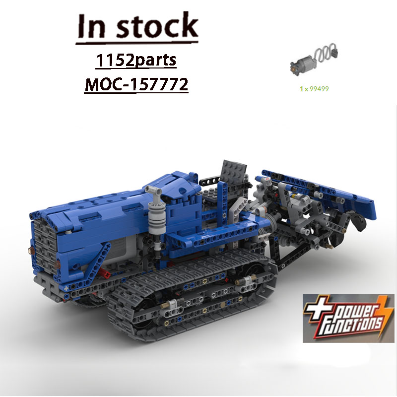 Urban Farming Agriculture - MOC-157772 アーバンファーム農業用クローラートラクター ビルディングブロックモデル 1155 パーツ 男の子