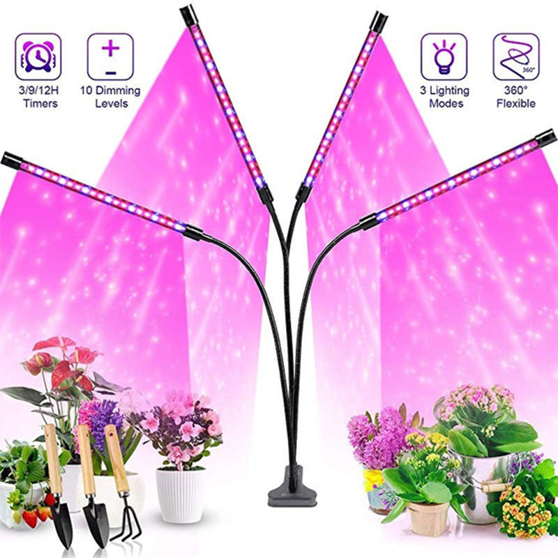 Plant Growth Regulator - USB LED 植物成長ライト屋内庭園 10 調光レベル成長ライトフルスペクトルタイマー設定水耕温室 3H/9H/12H