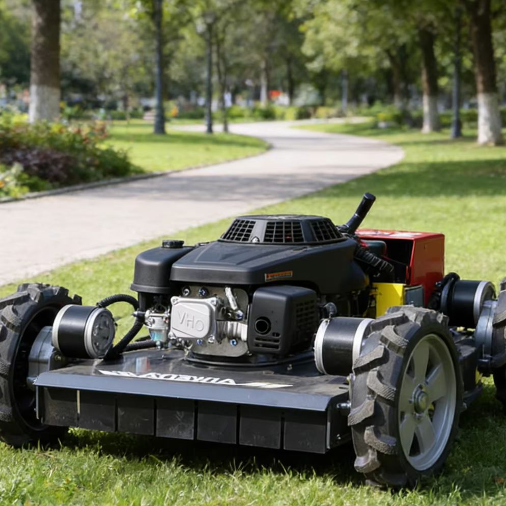 Farming Zero - カスタマイズ可能なフレキシブルステアリングリモコン式芝刈り機、ゼロターン半径で狭い通路や複雑なエリアでも簡単に通過できるフレールモア