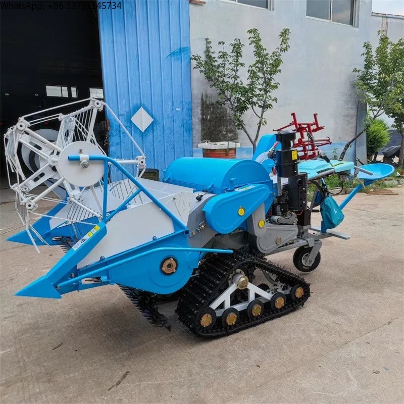 Combine Harvester Mini - 小型ミニギア駆動コンバイン脱穀機（米、小麦、稲、穀物用）山岳地帯でのオリーブ、茶葉収穫に最適化