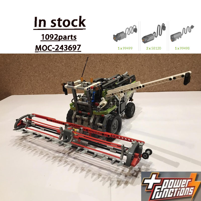 Urban Farming Agriculture - MOC-243697 アーバンファーム農業用コンバインハーベスタービルディングブロックモデル 1092 パーツ 男の子 子供の誕生日