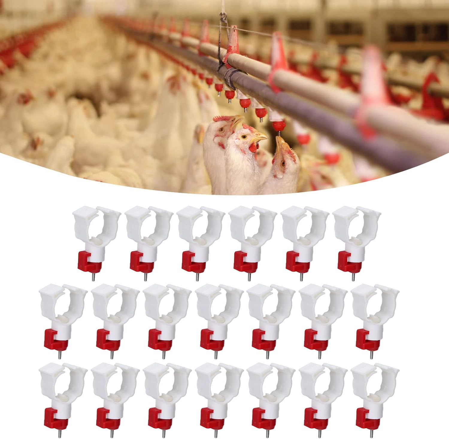 Chicken Nipple Drinker - 高品質20個入り鶏用ニップルドリンカー、自動給水ニップル式、鶏用パイプ式給水器、養鶏用品