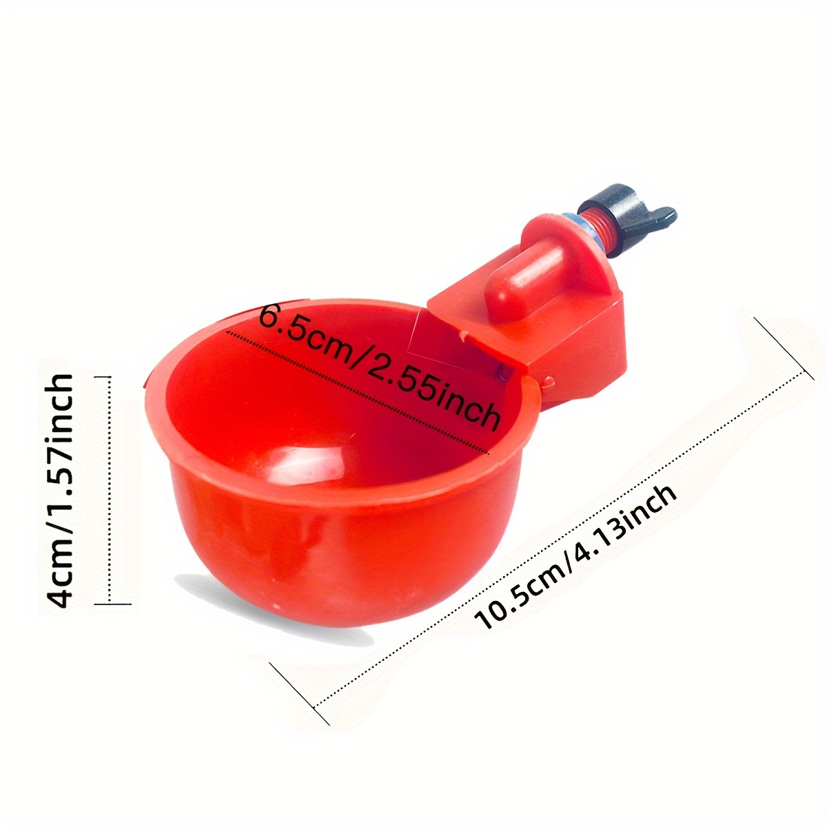 5個セット自動家禽給水器セット、赤いプラスチック製鶏用給水器 - Chicken Nipple Drinker のレビューと価格