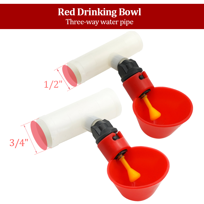 10 個自動鶏ウズラ酒飲みボウル鳥水カップストレートパイプ黄 - Chicken Nipple Drinker のレビューと価格