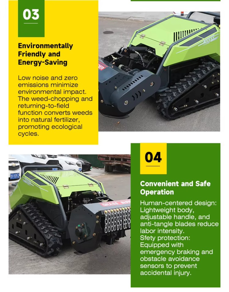 高品質ロボット芝刈り機 多機能リモコン式ロボット芝刈り機 大 - Agriculture Farming Robot のレビューと価格