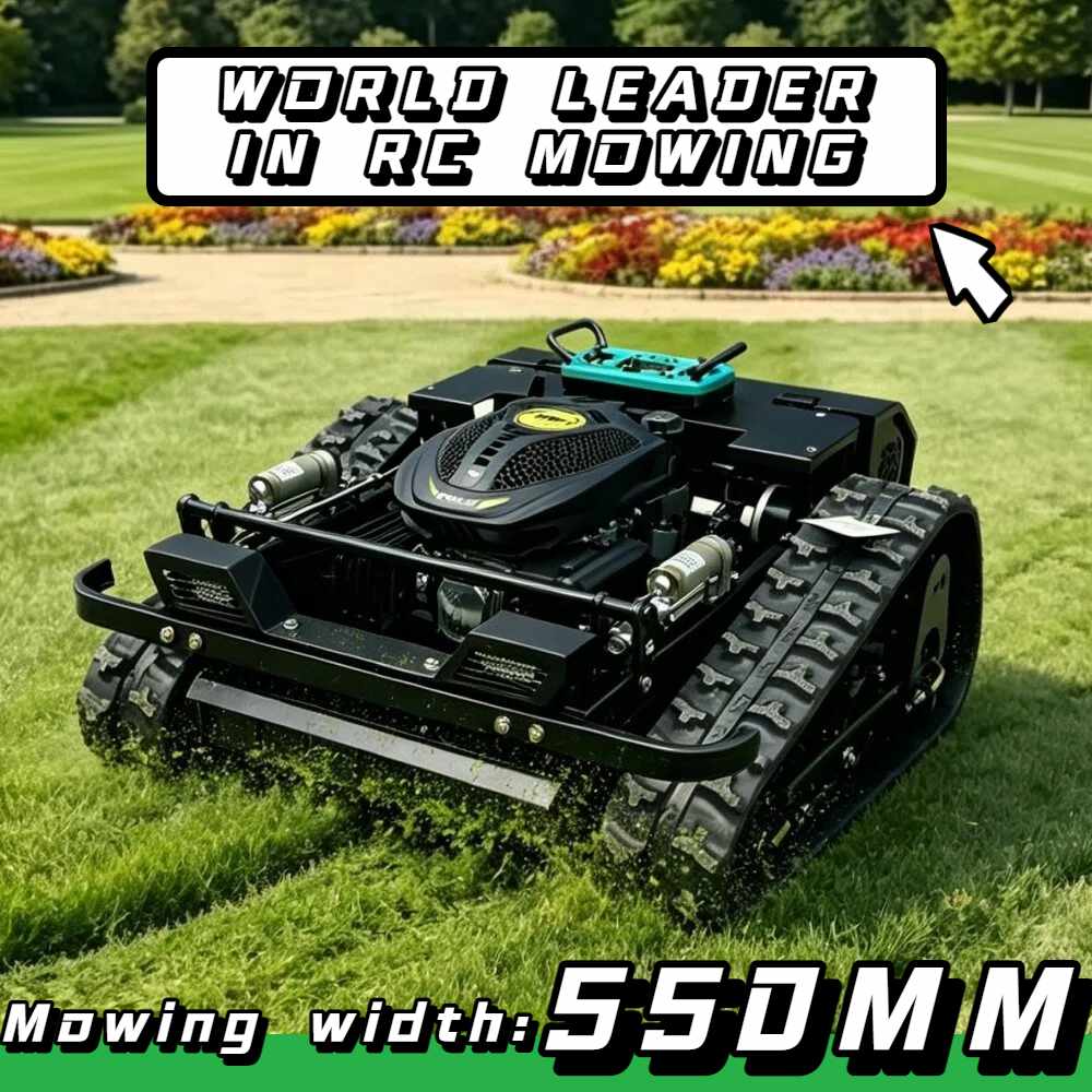 リモコン式ゼロターンモア 500mm刈幅 クローラ式芝刈り機 - Farming Zero のレビューと価格