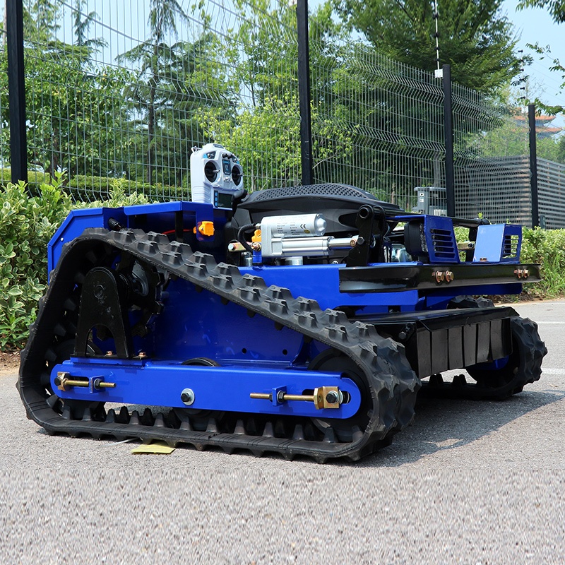 ゴムクローラー式自走式リモコン芝刈り機販売中 農業用ゼロター - Agriculture Farming Robot のレビューと価格