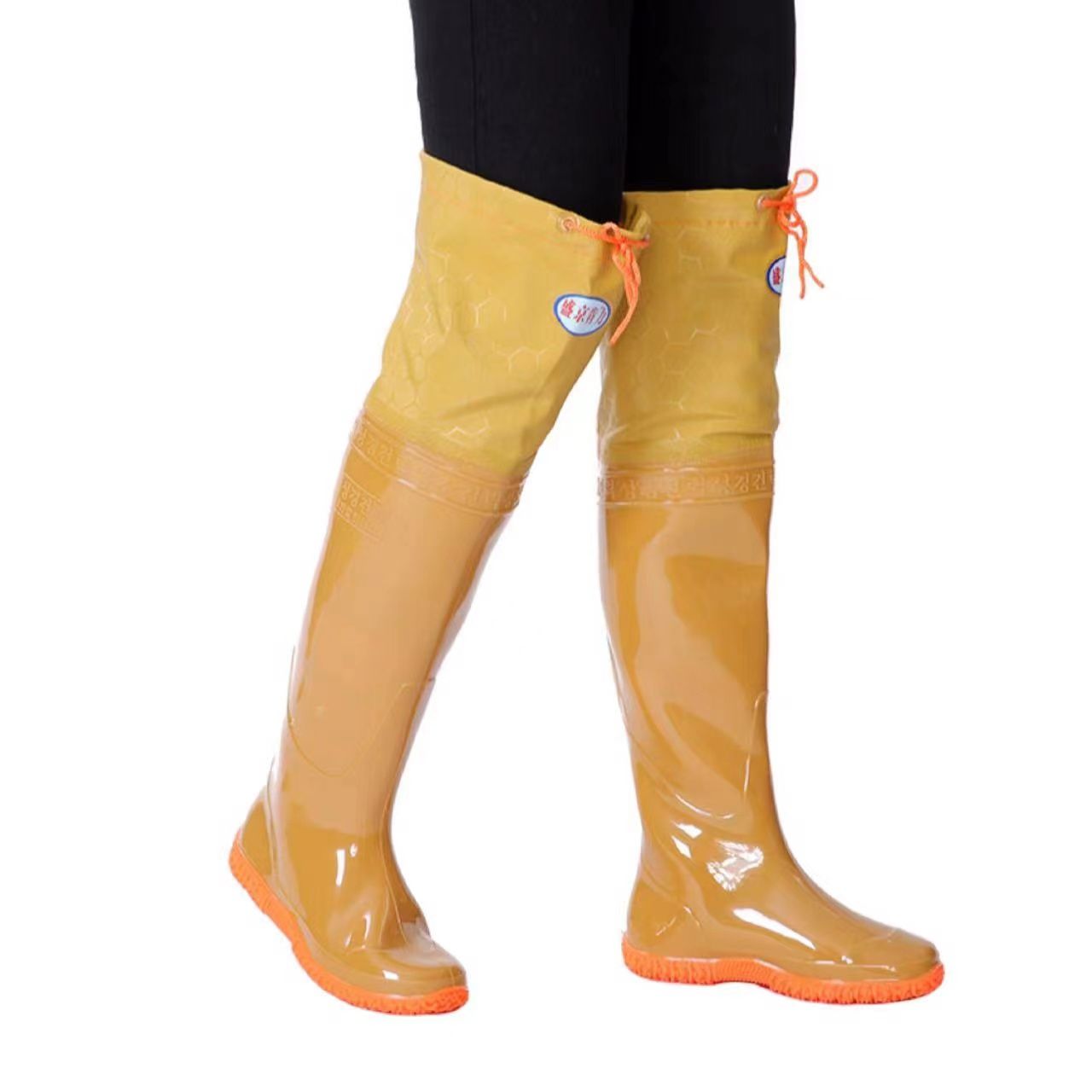 男女兼用オーバーニー防水農作業用ブーツ、柔らかいソール、田植 - Agriculture Farming Boots のレビューと価格