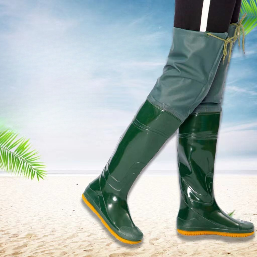 男女兼用オーバーニー防水農作業用ブーツ、柔らかいソール、田植 - Agriculture Farming Boots のレビューと価格