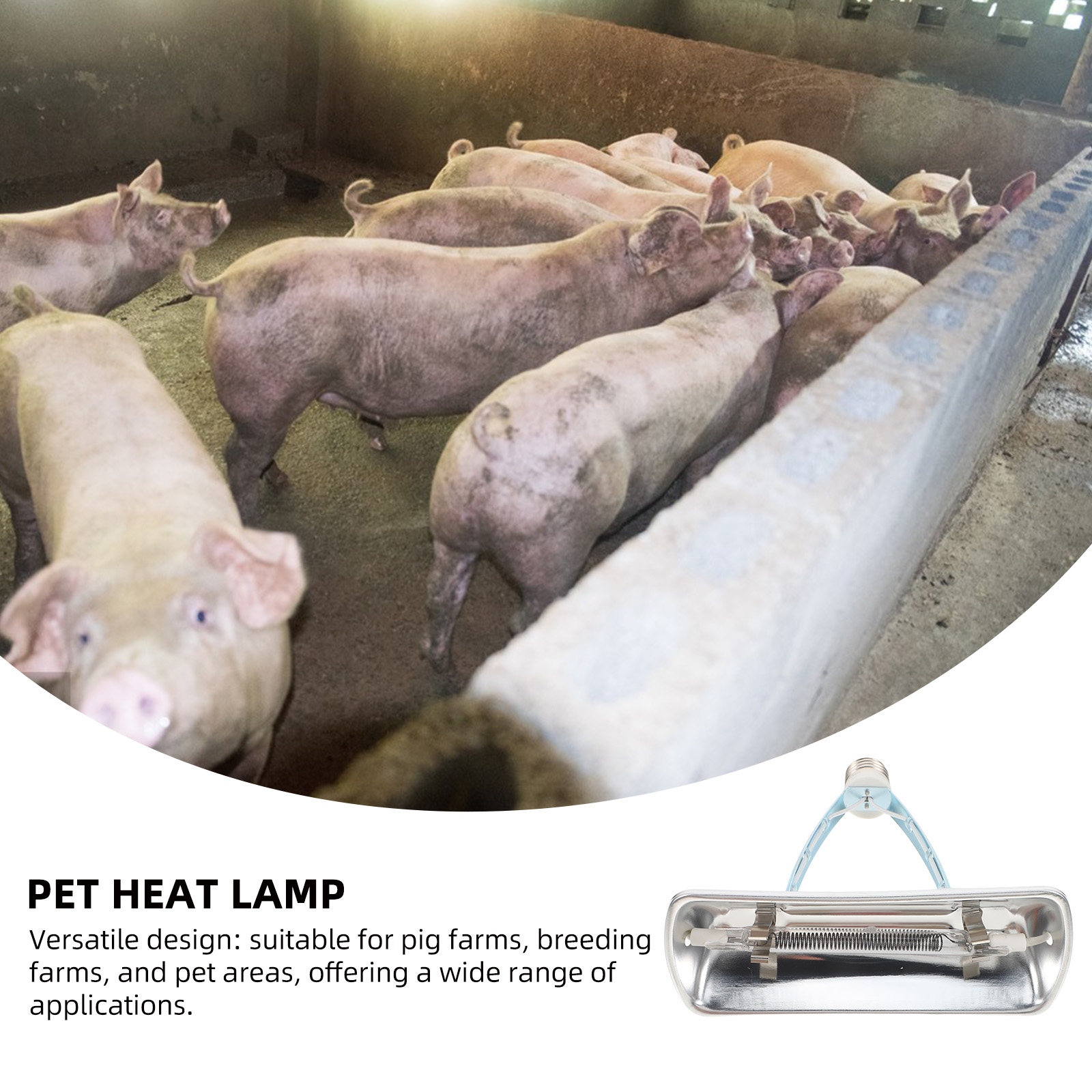 養豚場用保温ランプ、鶏舎用ヒーター、E27電球、安全な過熱保 - Farming A のレビューと価格